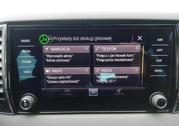 Skoda Karoq cena 109900 przebieg: 96028, rok produkcji 2019 z Wąsosz małe 497
